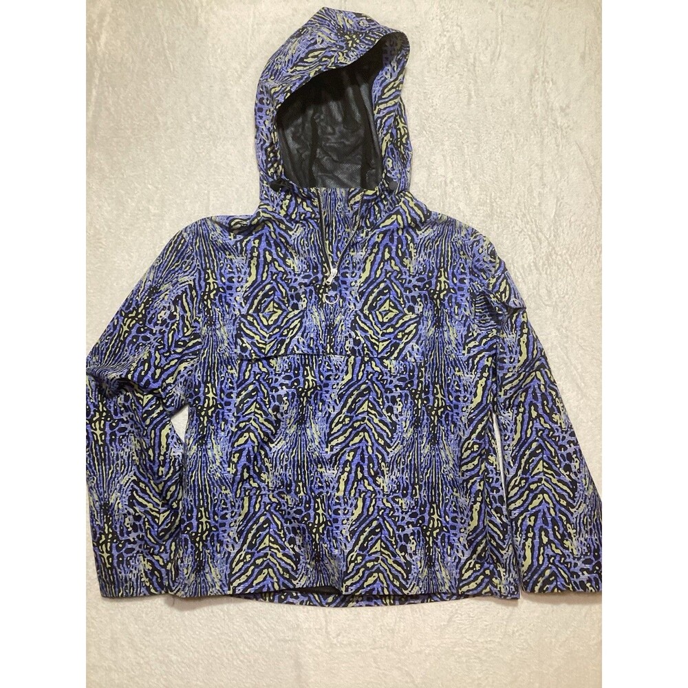 Topman Unisex Size M Jacket Anorak Style Windbreaker Pullover Animal Print